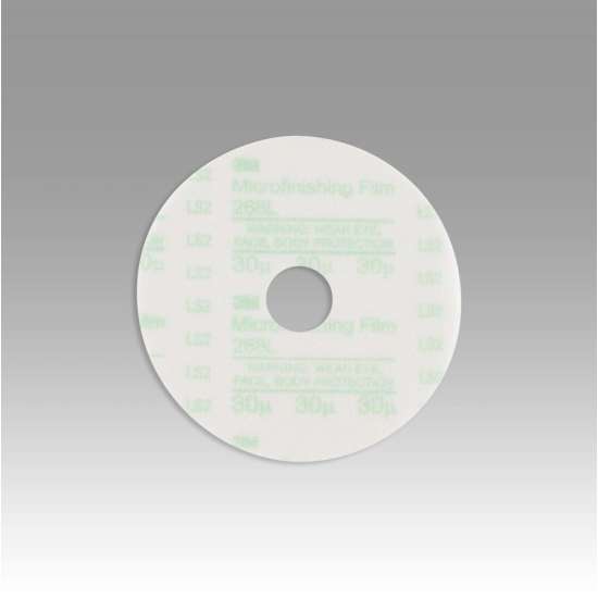 7000000297 Hookit™ Microfinishing Film Disc 268L, 30 Mic 3MIL, Type D, 3 in x 7/8 in, Die 300M, 100/Carton, 1000 ea/Case