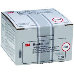 7000000560 Hookit™ Finishing Film Abrasive Disc 260L, 00907, 3 in, P1500, 50 discs per carton, 4 cartons per case