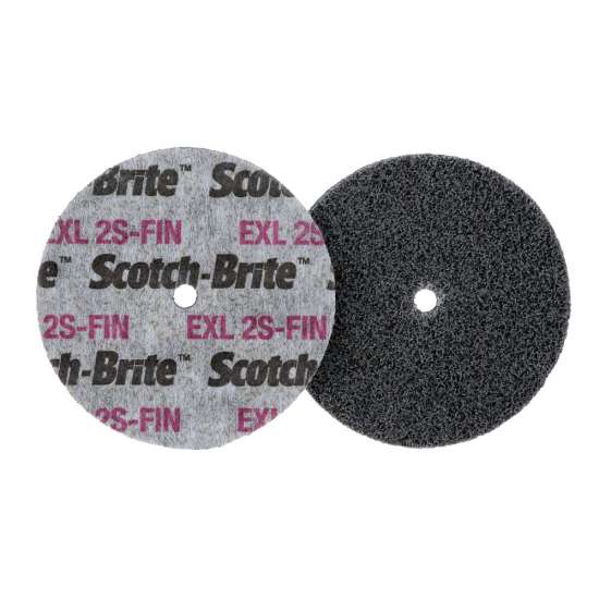 7000000692 Scotch-Brite™ EXL Unitized Wheel, XL-UW, 2S Fine, 3 in x 1/4 in x 1/4 in, 40 ea/Case
