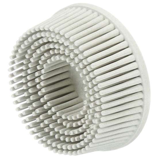 7000000744 Scotch-Brite™ Roloc™ Bristle Disc, RD-ZB, 120, TR, White, 2 in x 5/8 in, Tapered, 10/Carton, 40 ea/Case