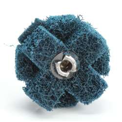 7000046826 Standard Abrasives™ Buff and Blend Cross Buff HS, 725005, A/O Medium, 1-1/2 in x 1/2 in x 3 Ply x 8-32, 50/Carton, 500 ea/Case