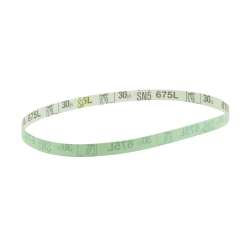 7010308186 Diamond Microfinishing Film Belt 675L, 30 Mic 5MIL, Green, 4 in x 98-1/2 in