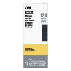 7010331884 Drywall Sanding Screens 99438, 4 3/16 in x 11 1/4 in, 120 grit, 10 sheets/pk, 10 pks/cs