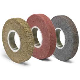 7010365684 Scotch-Brite™ Deburr & Finish PRO Recessed Core Flap Brush, 3-1/2 in x 4 in x 1-1/4 in 6C MED+