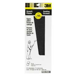 7010370929 Drywall Sanding Screens 99437, 4 3/16 in x 11 1/4 in, 150 grit, 10 sheets/pk, 10 pks/cs