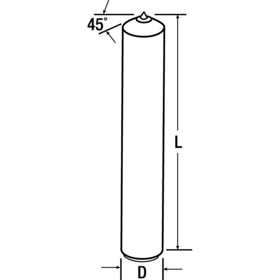 7010481734 Diamond Dressing Tools, Rolls, Discs SINGLE PT,3/4ct,7/16X2,TR7S7 Stand Grade DIA TL - MMMTool28785