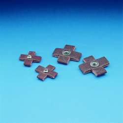 7100092001 Standard Abrasives™ A/O Cross Pad 702172, 8 PLY, 2 in x 2 in x 3/4 in, 8-32, 100, 100/Carton, 1000 ea/Case