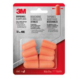 7100158522 92050H4-C Disposable Earplugs, 92050H4-C, 4 pairs/pack, 20 packs/case