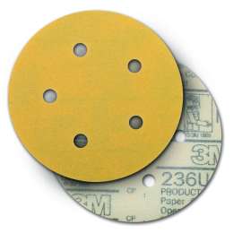 7100212398 Hookit™ Paper Disc 236U, P220, 5 in x NH, D/F 5HL, Die 500FH