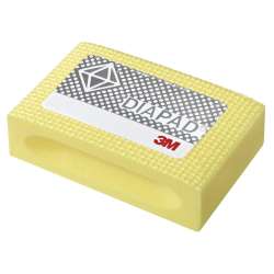 7100323057 Flexible Diamond Hand Lap 6200J, M40, Yellow, 2-1/4 in x 3-3/4 in, 10 ea/Case