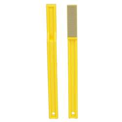 7100325639 Flexible Diamond Hand File 6210J, M40, Pattern 18, Yellow, 1-3/4 in x 1/2 in, NO 2, 10 ea/Case