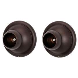 Shower Rod Brackets Traditional in Chocolate Bronze