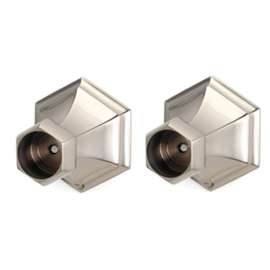 Shower Rod Brackets Traditional 2-3/8-in in Satin Nickel