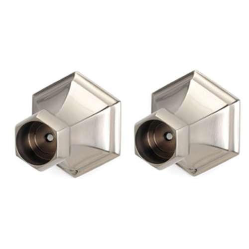 Shower Rod Brackets Traditional 2-3/8-in in Satin Nickel