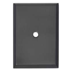 Escutcheon Backplate Escutcheons 1-7/8-in in Matte Black