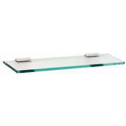 18-in Glass Shelf with Brackets Modern