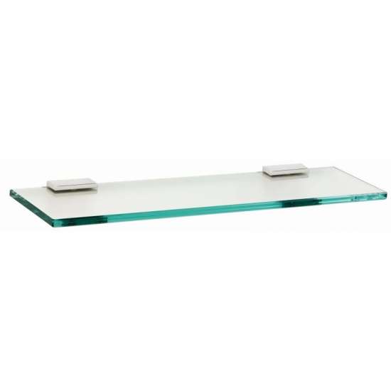 18-in Glass Shelf with Brackets Modern