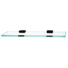 A7450-18 Manhattan 18-in Glass Shelf with Brackets Modern