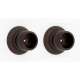Shower Rod Brackets Transitional 2-in in Chocolate Bronze