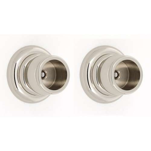 Shower Rod Brackets Transitional 2-in in Polished Nickel