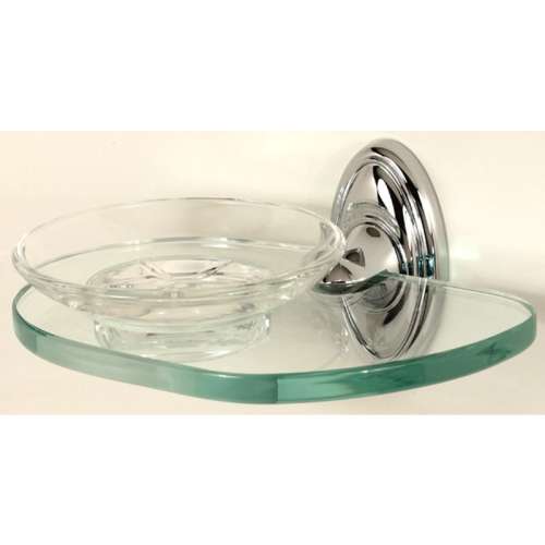 Soap Dish Traditional 6-5/8-in in Polished Chrome