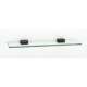 18-in Glass Shelf with Brackets Modern in Chocolate Bronze
