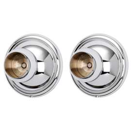 Shower Rod Brackets Traditional in Polished Chrome