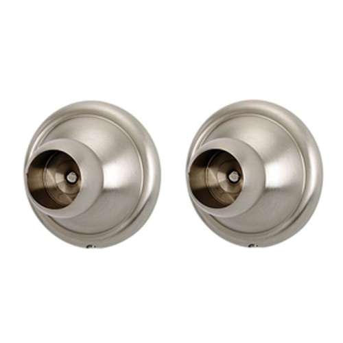 Shower Rod Brackets Traditional in Satin Nickel