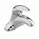 Centerset Lavatory Faucet with Metal Speed Connect Pop-Up Drain in Chrome