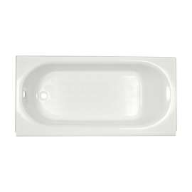 2390.202ICH.020 Americast Bath 60-in x 30-in with Intergral Apron, Left Hand Outlet, and Tiling Flange