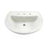 0236.008-M Pedestal Lavatory Top with Three Faucet Holes (8 Centers) without Pedestal Leg