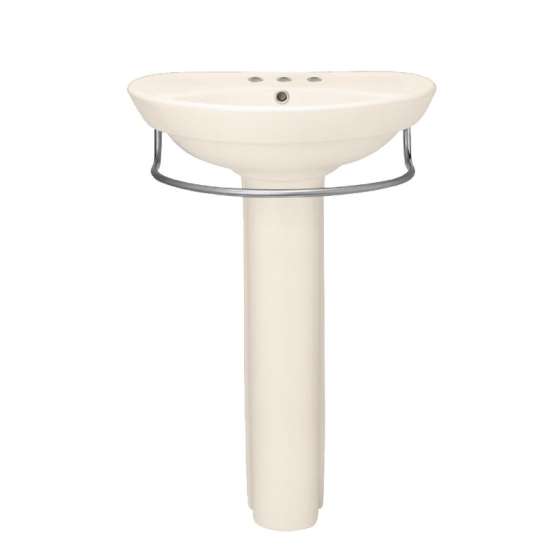 2-Piece Pedestal And Lavatory With 3 Faucet Holes (4 Centers)