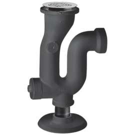 P-Trap with Strainer and 2-in Threaded Inside for Cast Iron Service Sinks