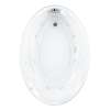 Savona Acrylic 60-In X 42.25-In Oval Drop-In Whirpool Bathtub