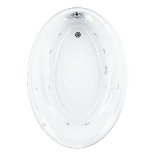 2903.018WC Savona 60-in x 42.25-in Drop-In Oval Acrylic Everclean Whirlpool