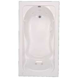 2772018WC.020 Cadet Acrylic 60-In X 42-In Drop-In Whirpool Bathtub