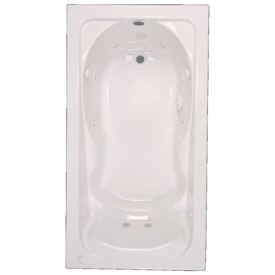 2772018WC.020 Cadet Acrylic 60-In X 42-In Drop-In Whirpool Bathtub