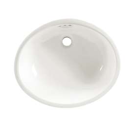 19-15-3/8 Undermount Sink with Glazed Underside in White