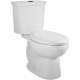 Siphonic Dual Flush Elongated Right Height Two-Piece Toilet with 12-in Rough-In and Aquaguard Tank Liner in White