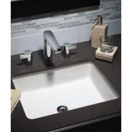 Boxe Undermount Sink L/Holes in White