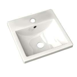 Studio Carre Drop-In Bathroom Sink With Single Faucet Hole