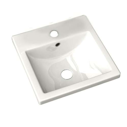 Studio Carre Drop-In Bathroom Sink With Single Faucet Hole