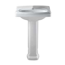 2-Piece Lavatory And Pedestal With Single Faucet Hole