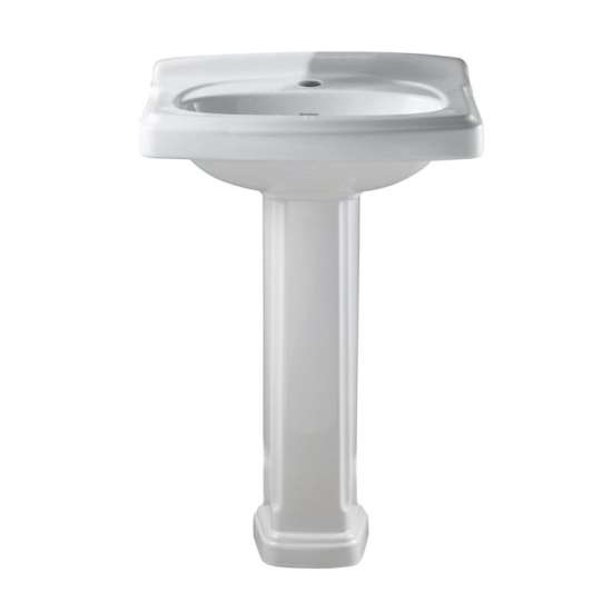 2-Piece Lavatory And Pedestal With Single Faucet Hole