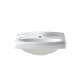 0555.001.020 Pedestal Lavatory Top with Single Faucet Hole without Pedestal Leg in White