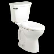 Right Height Round Front 1.6 Gpf 2-Piece Toilet, in White