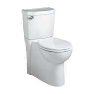 Flowise Right-Height Elongated 1.28 GPF Toilet with Seat, 12-in Rough-In, and Concealed Trapway and Right Hand Trip Lever in White