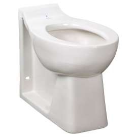 Commercial Right-Height Elongated Toilet with Integral Seat and Everclean Surface