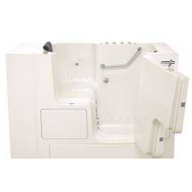 Gelcoat Wit 32-In X 52-In Walk-In Air Spa And Whirlpool Massage Bathtub With Right Hand Drain
