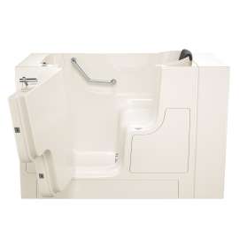 Gelcoat Wit 30-In X 52-In Walk-In Soaking Bathtub With Left Hand Drain